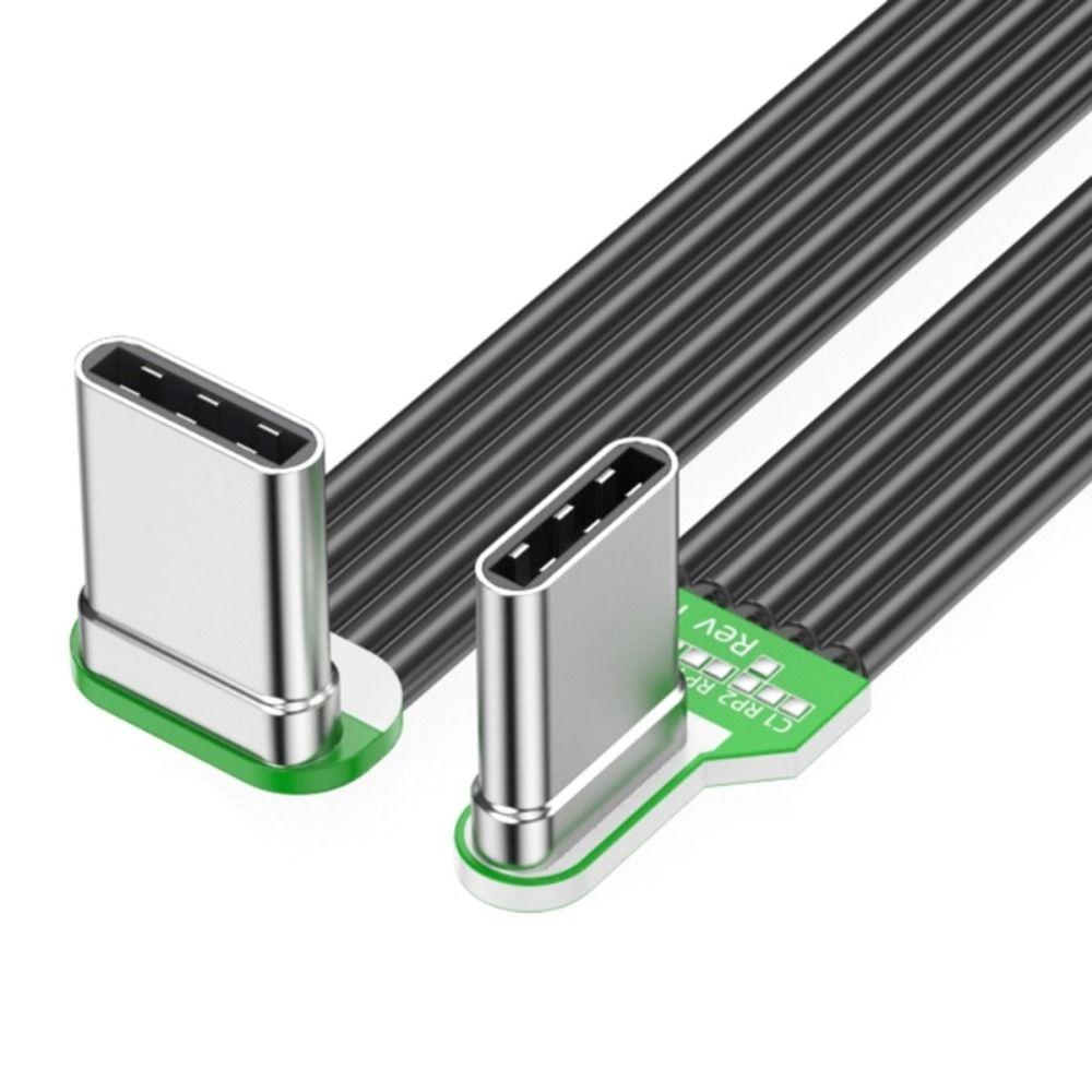 Anti Oxidation Fast Charging Data Cord Double Headed Type C To USB C Flat Cable Quick Charge 10cm-left right down up
Anti Oxidation Fast Charging Data Cord Double Headed Type C To USB C Flat Cable Quick Charge 10cm-left right down up