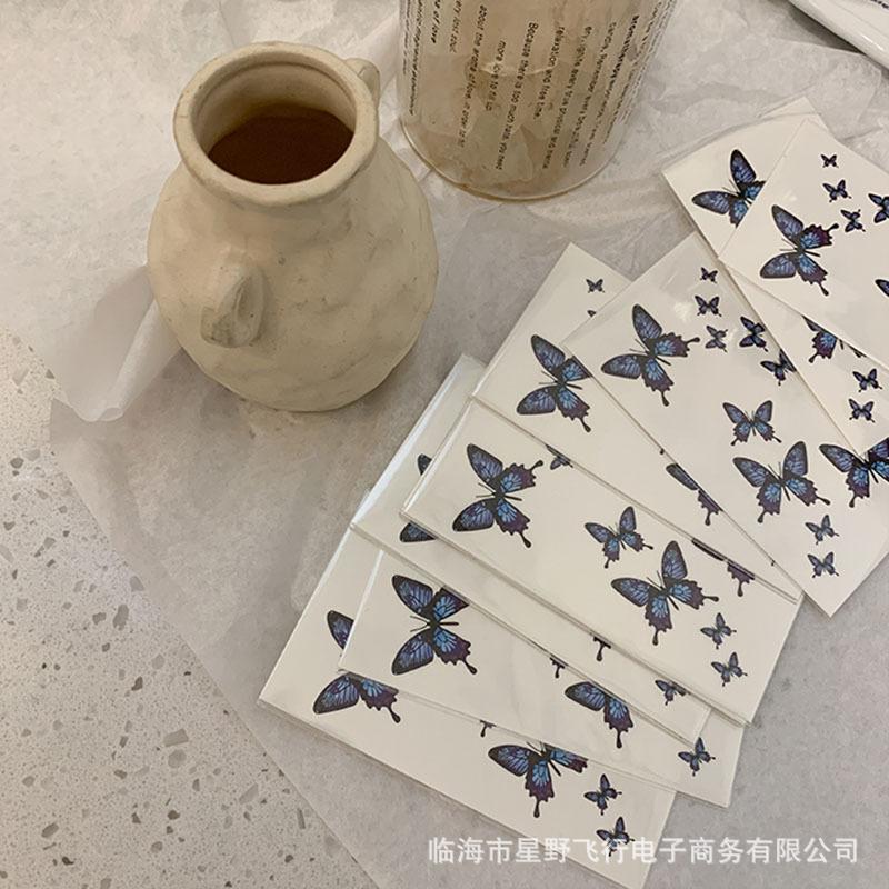 10Pcs Blue Butterfly Temporary Tattoo Sticker for Cool Girl Bar Party Waterproof Long-lasting Body Art Decal for Men and Women 10.5x6cm синій
10Pcs Blue Butterfly Temporary Tattoo Sticker for Cool Girl Bar Party Waterproof Long-lasting Body Art Decal for Men and Women 10.5x6cm синій