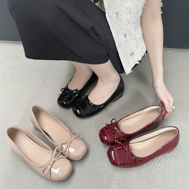 mall inner height increase women s shoes bow square head shallow mouth temperament ballet shoes soft sole soft patent leather ary Jane women s shoes 40 бордовий
mall inner height increase women s shoes bow square head shallow mouth temperament ballet shoes soft sole soft patent leather ary Jane women s shoes 40 бордовий