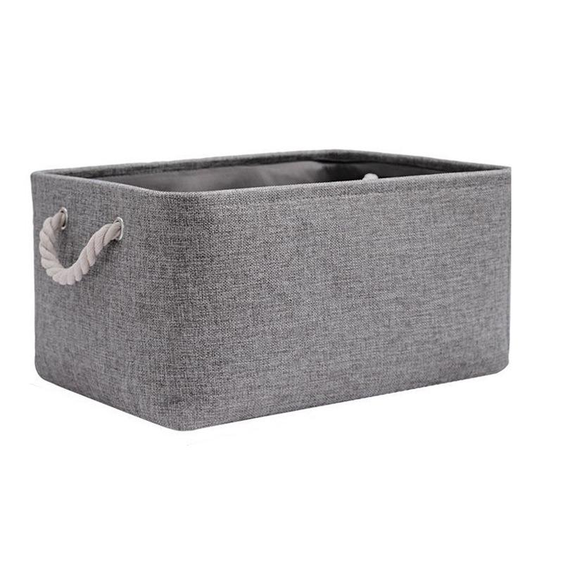 Foldable Linen Storage Basket Large Capacity Cosmetic Miscellaneous Storage Box Coarse Hemp Rope Handle Dirty Clothes Basket Home Organizing Box 32x23x13cm 1pcs серый
Foldable Linen Storage Basket Large Capacity Cosmetic Miscellaneous Storage Box Coarse Hemp Rope Handle Dirty Clothes Basket Home Organizing Box 32x23x13cm 1pcs серый