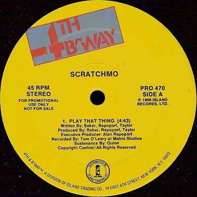 12-дюймовая пластинка SCRATCHMO - Play That Thing PRO470 4th & Broadway, 1988 США Рэп и хип-хоп/R&B Б/У
12-дюймовая пластинка SCRATCHMO - Play That Thing PRO470 4th & Broadway, 1988 США Рэп и хип-хоп/R&B Б/У