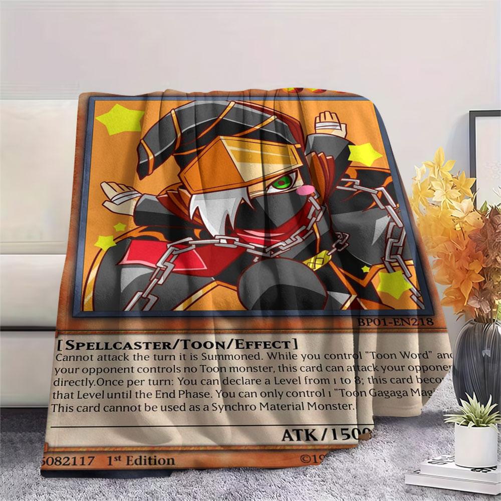 Yu-Gi-Oh! card pattern knitted blanket, high-quality, soft and comfortable, a perfect gift for family and friends. 75x90cm
Yu-Gi-Oh! card pattern knitted blanket, high-quality, soft and comfortable, a perfect gift for family and friends. 75x90cm