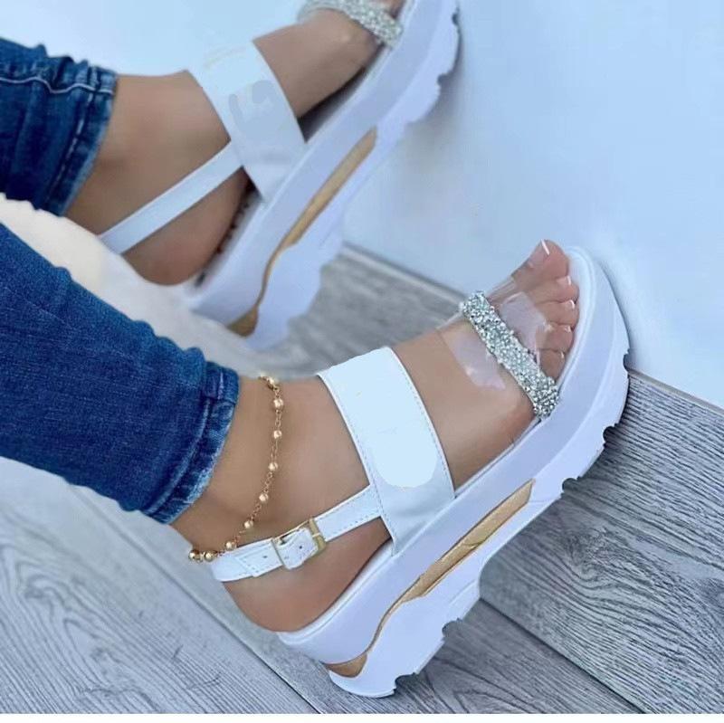 Large size women s shoes new open-toe one-word buckle with platform sandals women s beach shoes 36
Large size women s shoes new open-toe one-word buckle with platform sandals women s beach shoes 36