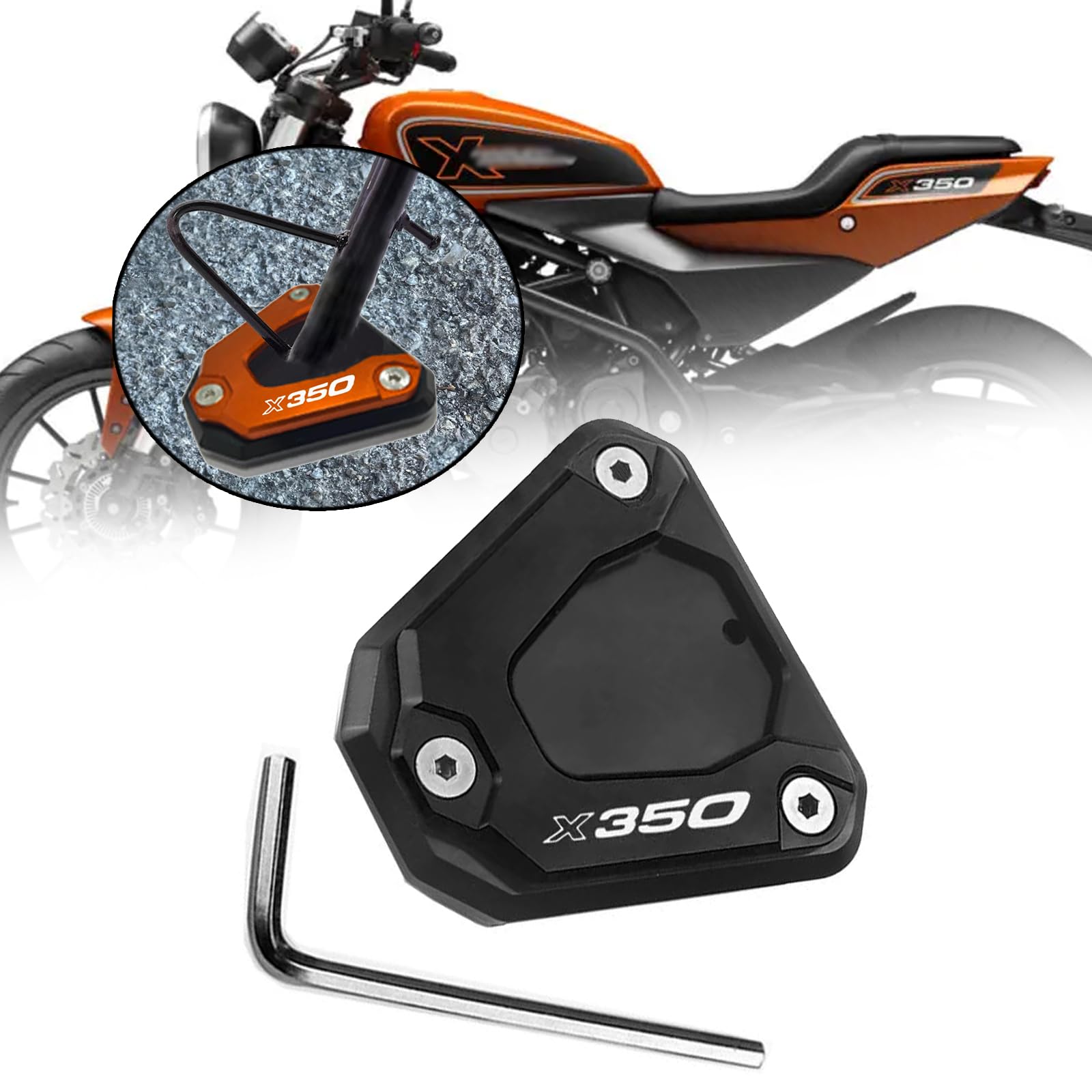 MAORANG FOR 2023 X350 x350 x 350 Aluminum Side Stand Magnifier Kickstand Plate Pad Motorcycle Accessories x350 Motorcycle Accessories (Black) чёрный
MAORANG FOR 2023 X350 x350 x 350 Aluminum Side Stand Magnifier Kickstand Plate Pad Motorcycle Accessories x350 Motorcycle Accessories (Black) чёрный