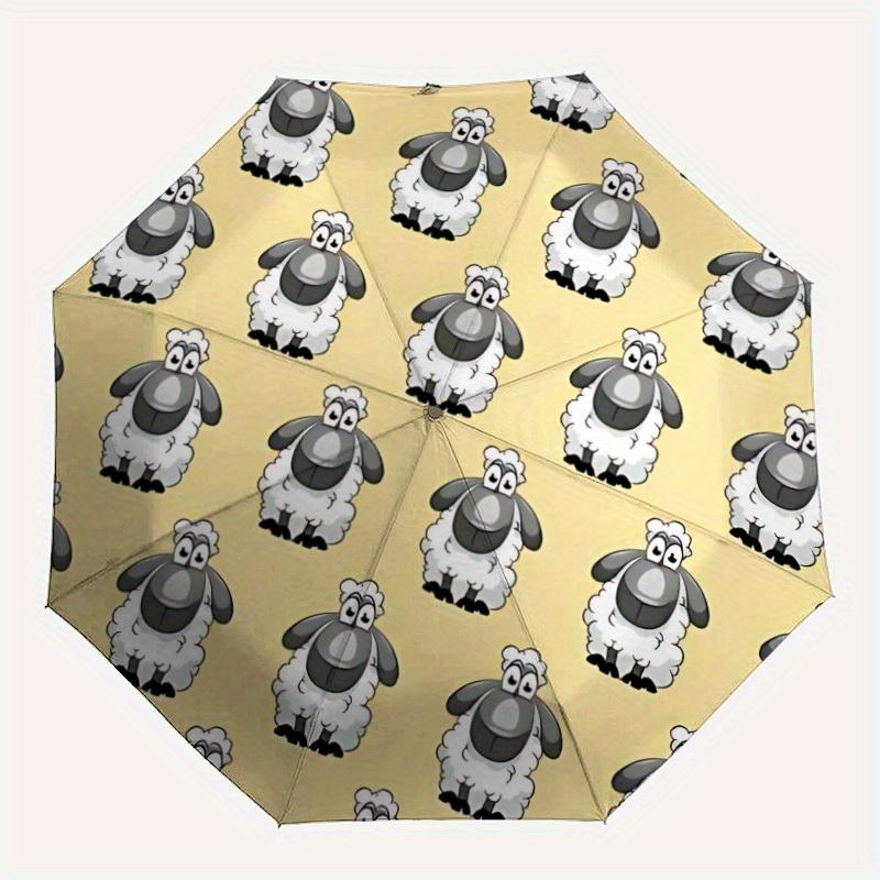1pc Sheep Pattern Automatic Folding Umbrella, Portable & Foldable Design with 8 Ribs, Casual Outdoor Accessory yy250805058
1pc Sheep Pattern Automatic Folding Umbrella, Portable & Foldable Design with 8 Ribs, Casual Outdoor Accessory yy250805058