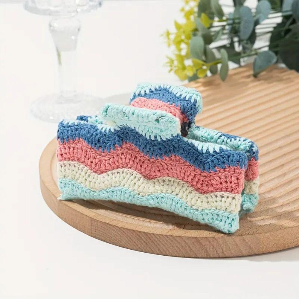 Hollow Out Embroidered Crochet Shark Clip Strawberry Bohemian Style Hair Claw Girls Style4
Hollow Out Embroidered Crochet Shark Clip Strawberry Bohemian Style Hair Claw Girls Style4