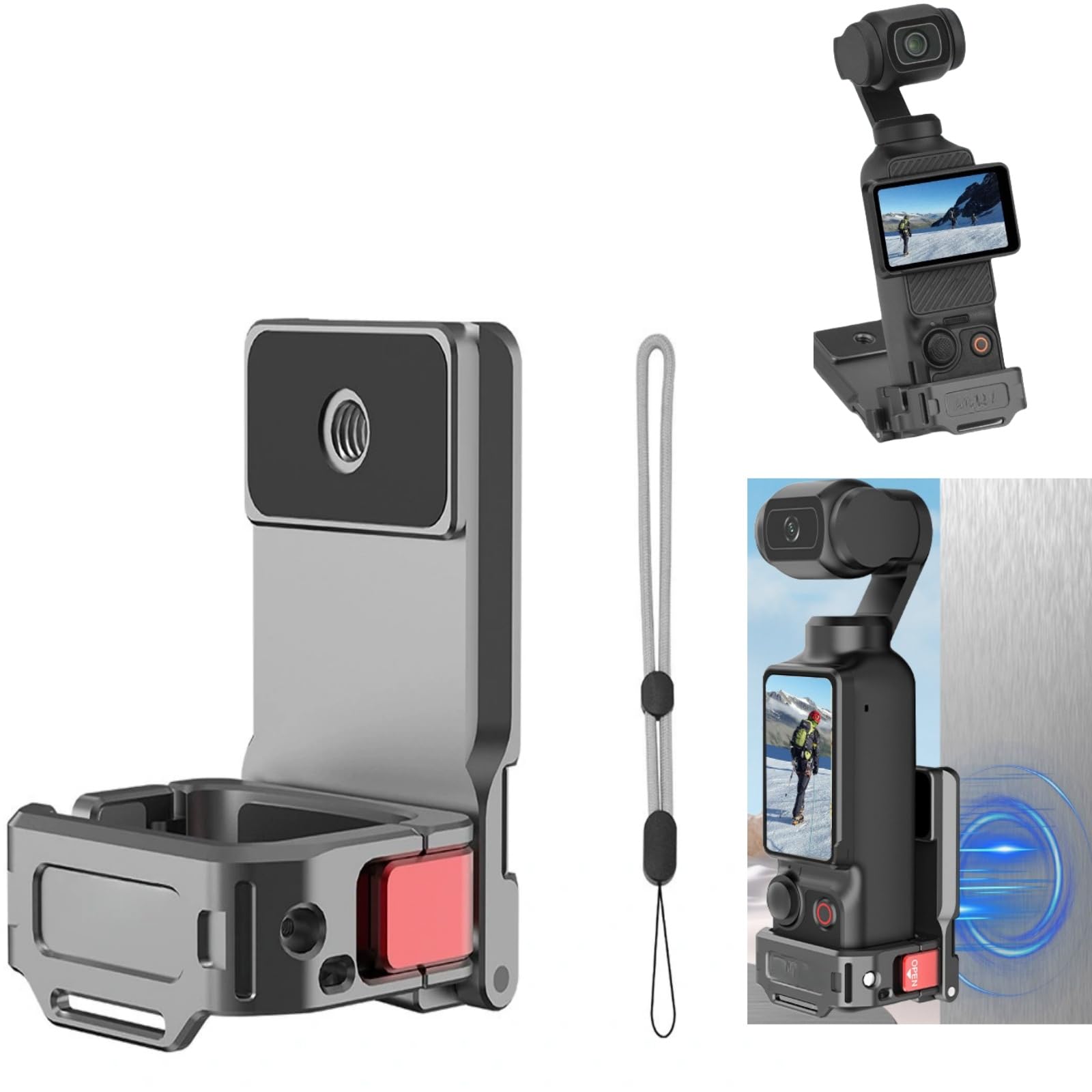 Omso Pocket 3 Magnet Extension Adapter Magnetic Mount for DJI Pocket 3 with Cold Shoe Screw Hole and Connection Port Desktop Stabilizer Mount 1/4
Omso Pocket 3 Magnet Extension Adapter Magnetic Mount for DJI Pocket 3 with Cold Shoe Screw Hole and Connection Port Desktop Stabilizer Mount 1/4