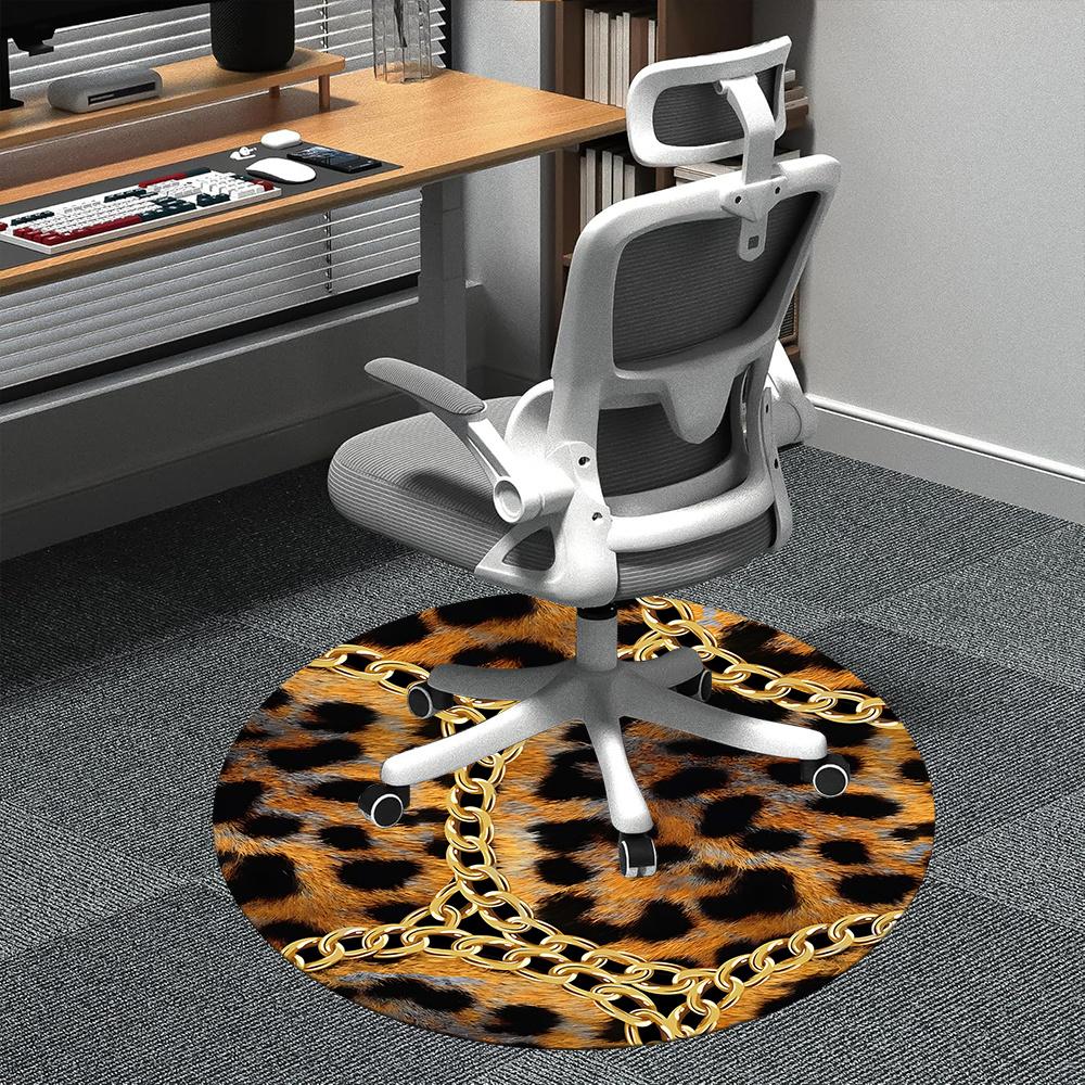 1pc Leopard Print Chain Office Round Area Rug, Indoor Mat Suitable ForOffice, Under Office Chairs Bedroom Living Room Home Decor, Room Deco q081 80cm by 80cm
1pc Leopard Print Chain Office Round Area Rug, Indoor Mat Suitable ForOffice, Under Office Chairs Bedroom Living Room Home Decor, Room Deco q081 80cm by 80cm