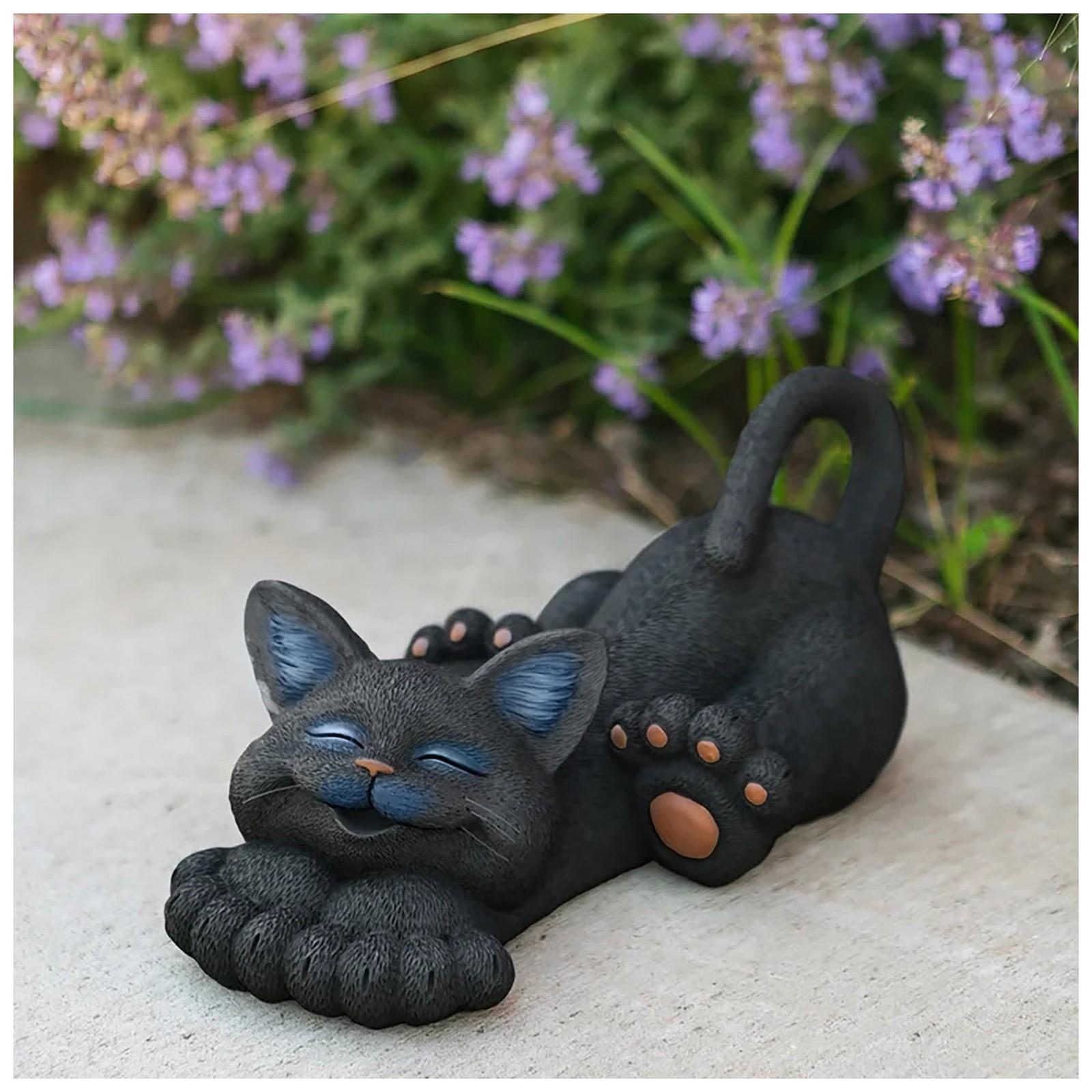 Счастливый кот причудливый кот бездельничающий в саду статуя украшение для улицы и помещения BK чёрный
Счастливый кот причудливый кот бездельничающий в саду статуя украшение для улицы и помещения BK чёрный