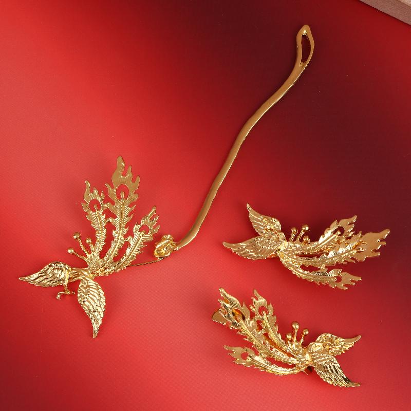 Alloy Phoenix Hairpin Hair Clip Set Ancient Style Gold Tassel Hairpins Chinese Style Hair Stick Wedding Bridal Hair Ornaments 1pcs
Alloy Phoenix Hairpin Hair Clip Set Ancient Style Gold Tassel Hairpins Chinese Style Hair Stick Wedding Bridal Hair Ornaments 1pcs