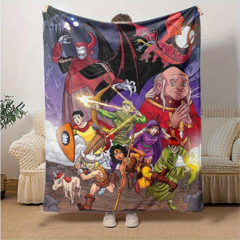 1pc Dragon Quest Adventure: A Magical Home Decor Gift, Cozy Flannel Blanket for Bedroom, Living Room, Travel, Camping, Car, Beach, Office Naps, Perfec 130x150cm
1pc Dragon Quest Adventure: A Magical Home Decor Gift, Cozy Flannel Blanket for Bedroom, Living Room, Travel, Camping, Car, Beach, Office Naps, Perfec 130x150cm