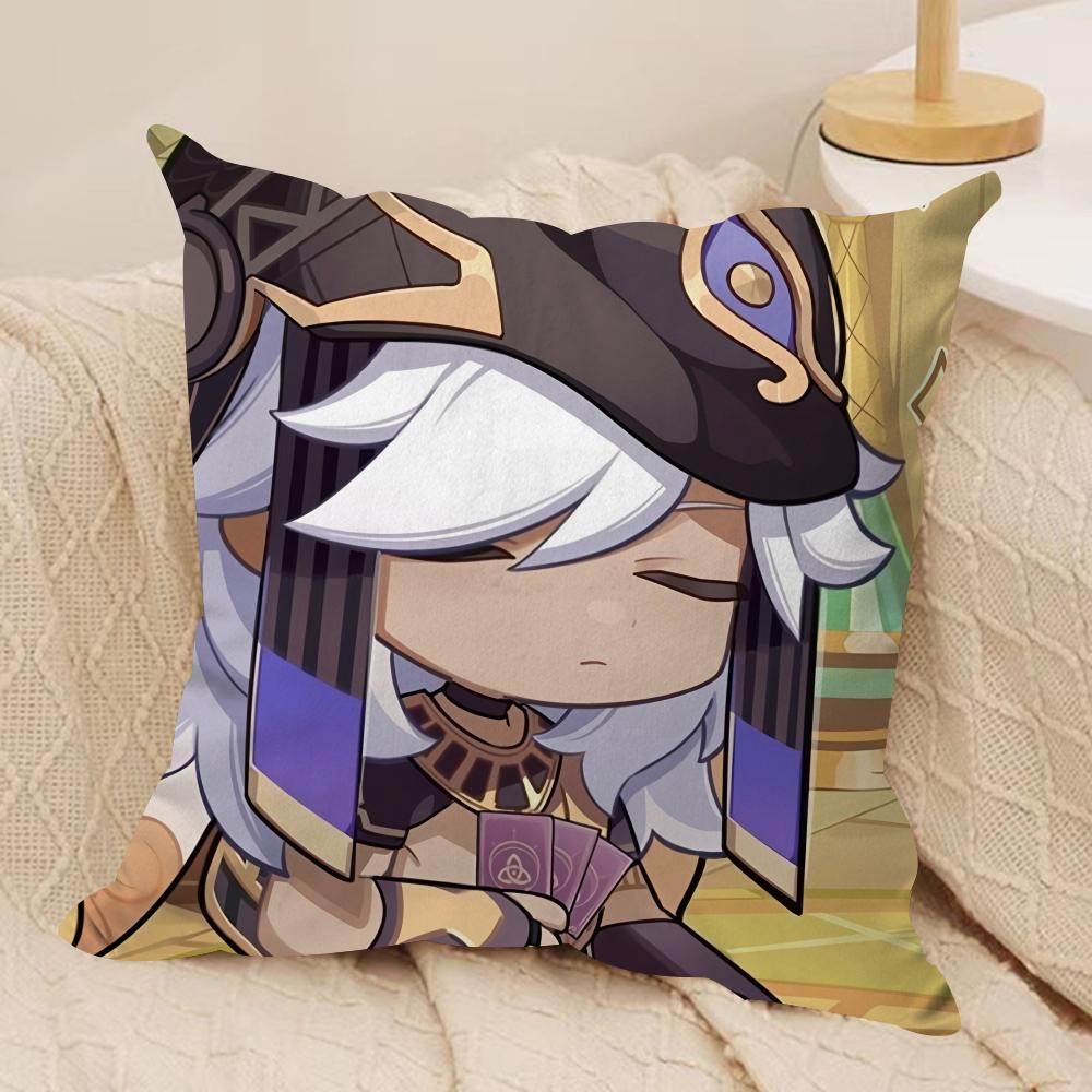 Cyno cute genshin impact Cushion Cover Silky Short Plush Invisible Zipper Dustproof Sofa Pillow Case for Home Decor 30x30cm
Cyno cute genshin impact Cushion Cover Silky Short Plush Invisible Zipper Dustproof Sofa Pillow Case for Home Decor 30x30cm