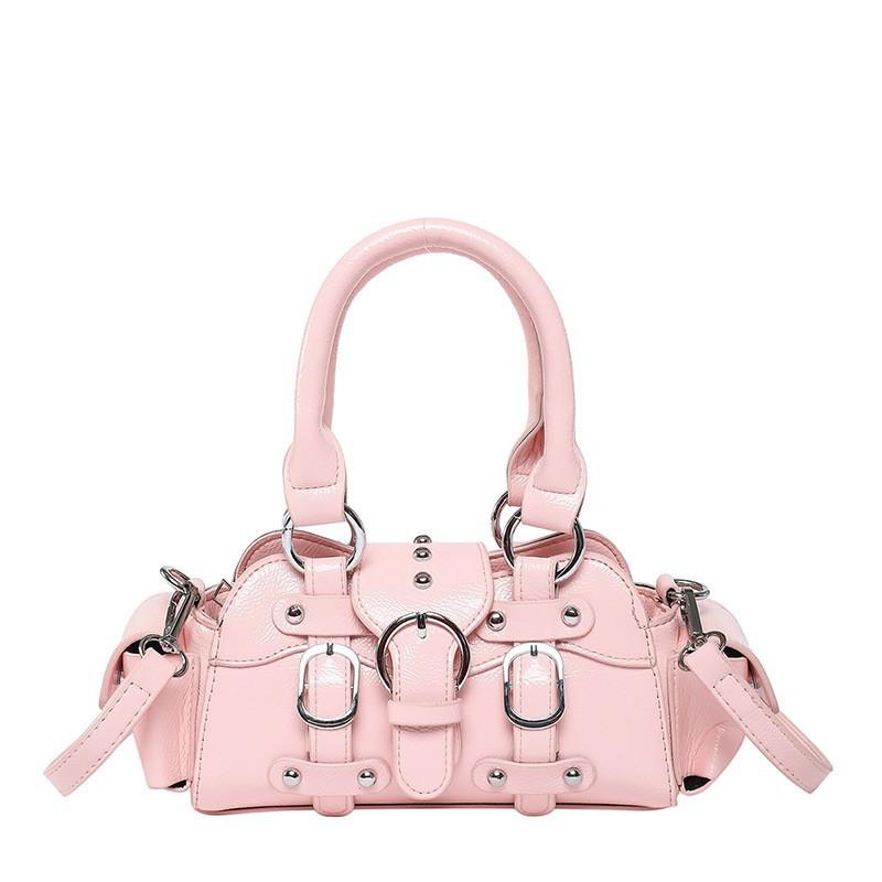 Fashionable All-match Locomotive Style Handbag Female Niche Sweet Cool Unit Price Cross-slung Commuter Bag 20CMx7.5CMx11CM рожевий
Fashionable All-match Locomotive Style Handbag Female Niche Sweet Cool Unit Price Cross-slung Commuter Bag 20CMx7.5CMx11CM рожевий