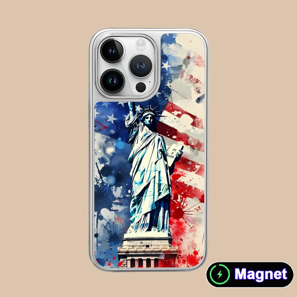USA America Flag Silver Plating Magsafe Mobile Phone Case for iPhone 17 16 15 14 13 12 11 Air Pro Max Plus Colorful Cover iPhone 11
USA America Flag Silver Plating Magsafe Mobile Phone Case for iPhone 17 16 15 14 13 12 11 Air Pro Max Plus Colorful Cover iPhone 11
