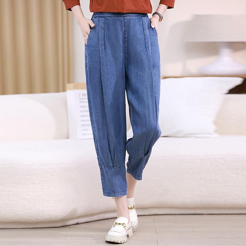 Young Mom s Summer Casual Nine-Point Elastic Waist Jeans for Middle-Aged & Elderly Women Medium
Young Mom s Summer Casual Nine-Point Elastic Waist Jeans for Middle-Aged & Elderly Women Medium