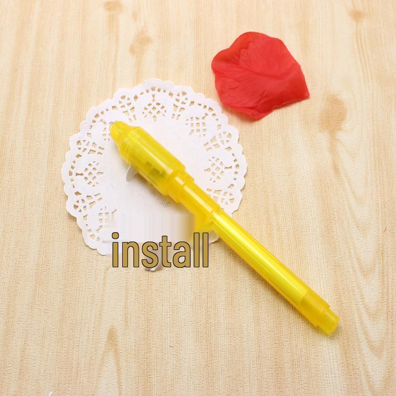 UV Invisible Fluorescent Pen with LED Purple Light Money Detector - Customizable Multifunctional Magic Pen жёлтый
UV Invisible Fluorescent Pen with LED Purple Light Money Detector - Customizable Multifunctional Magic Pen жёлтый