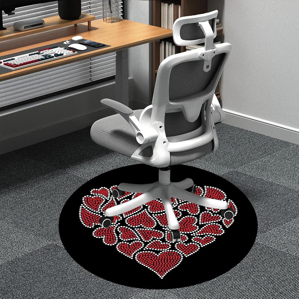 1pc Heart Love Office Round Area Rug, Indoor Mat Suitable ForOffice, Under Office Chairs Bedroom Living Room Home Decor, Room Deco 065 80cm by 80cm
1pc Heart Love Office Round Area Rug, Indoor Mat Suitable ForOffice, Under Office Chairs Bedroom Living Room Home Decor, Room Deco 065 80cm by 80cm