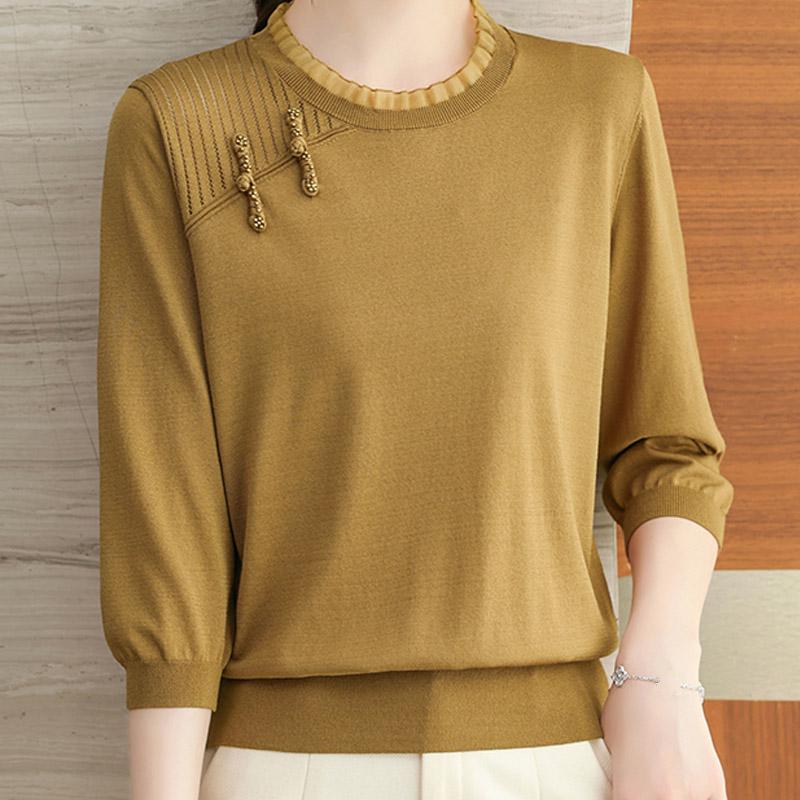 Жіночі светри Пуловери Літо 2025 року з круглим вирізом Чорний в язаний светр у китайському стилі Жіночий топ пуловер JJ132 One Size імбирний
Жіночі светри Пуловери Літо 2025 року з круглим вирізом Чорний в язаний светр у китайському стилі Жіночий топ пуловер JJ132 One Size імбирний