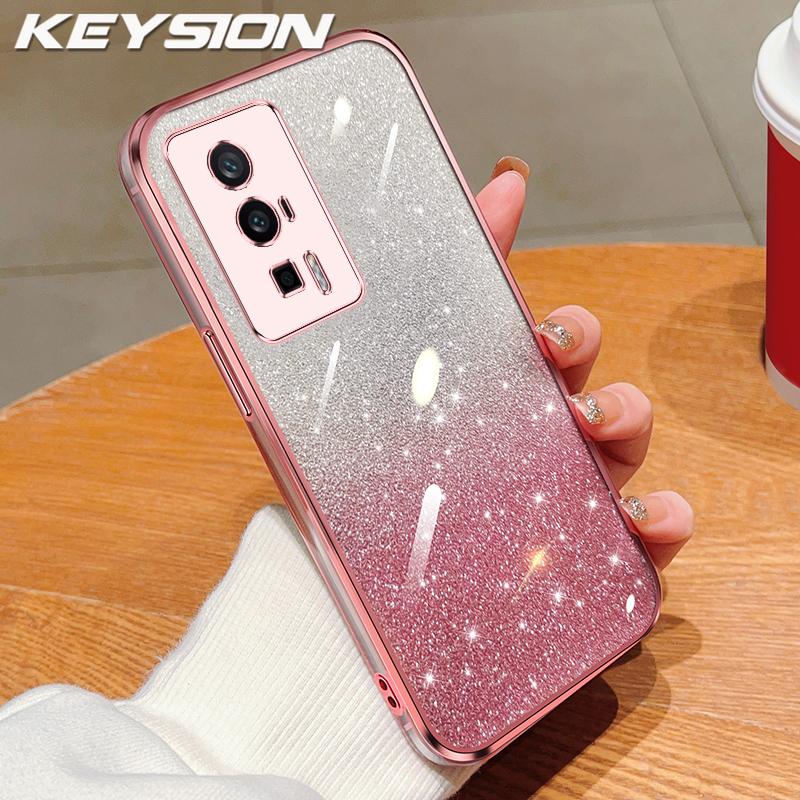 KEYSION Luxury Plating Glitter Phone Case for Xiaomi POCO F5 Transparent Soft TPU Shockproof Back Cover for POCO F5 Pro for POCO F5 Pro рожевий
KEYSION Luxury Plating Glitter Phone Case for Xiaomi POCO F5 Transparent Soft TPU Shockproof Back Cover for POCO F5 Pro for POCO F5 Pro рожевий