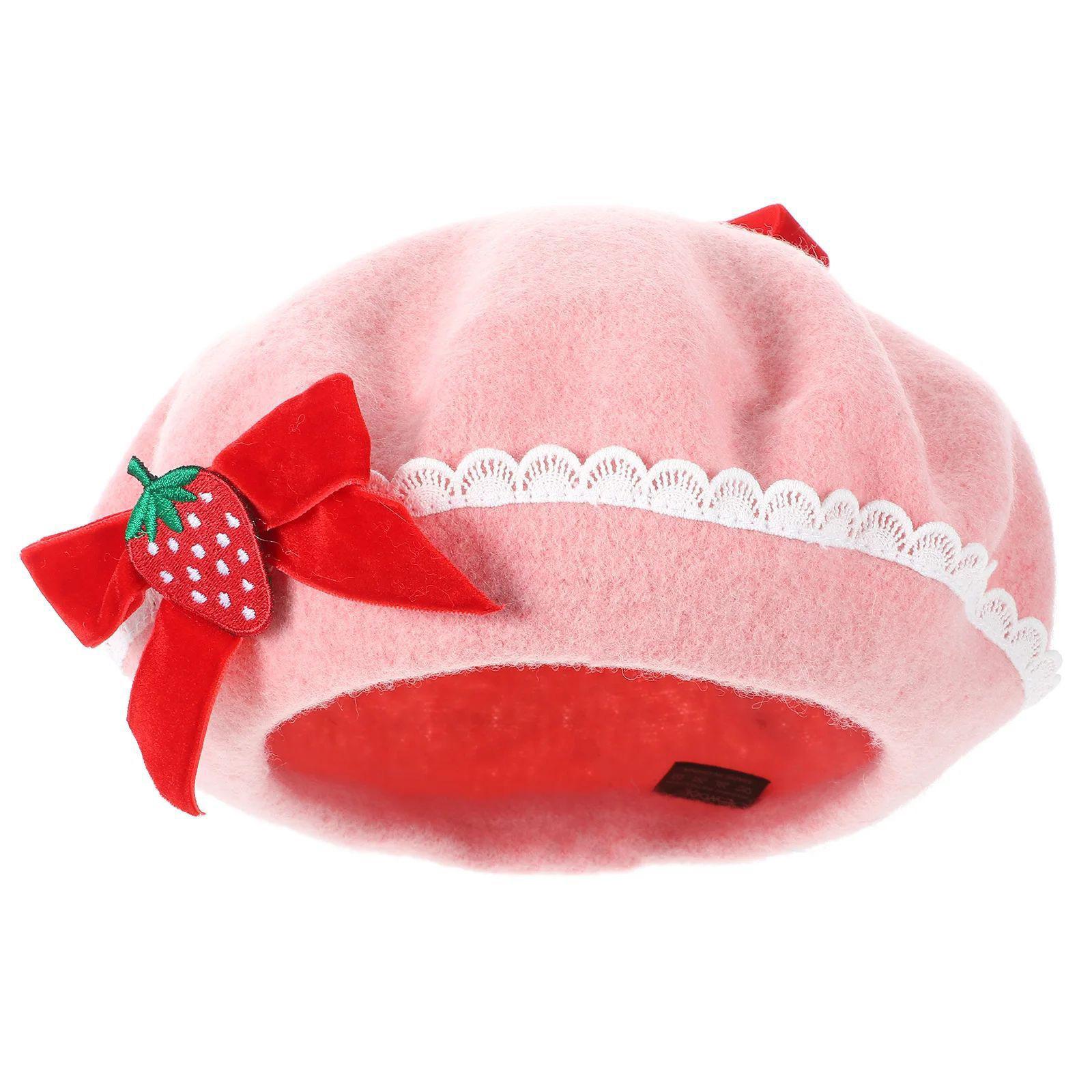 Novelty Beret with Strawberry Painter Hat British Cabbie Hat for Autumn Winter Fashion Hat for Daily Wear Cabbie Hat 1
Novelty Beret with Strawberry Painter Hat British Cabbie Hat for Autumn Winter Fashion Hat for Daily Wear Cabbie Hat 1
