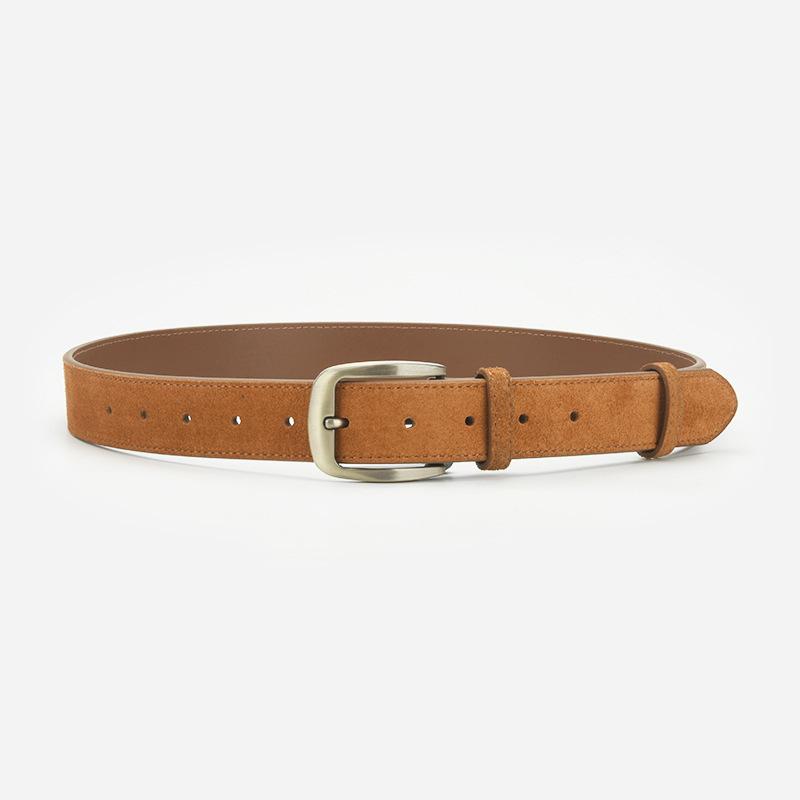 Vintage Niche Suede Women S Genuine Leather Belt With Jeans Cowhide Belt 105*3.3cm темно-коричневого кольору
Vintage Niche Suede Women S Genuine Leather Belt With Jeans Cowhide Belt 105*3.3cm темно-коричневого кольору