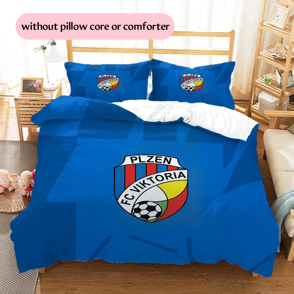 FC Viktoria Plzeň Pattern Bedding Quilt Set Home Decoration Gift (1 * duvet cover + 2 * pillowcase without core) 135x200cm
FC Viktoria Plzeň Pattern Bedding Quilt Set Home Decoration Gift (1 * duvet cover + 2 * pillowcase without core) 135x200cm