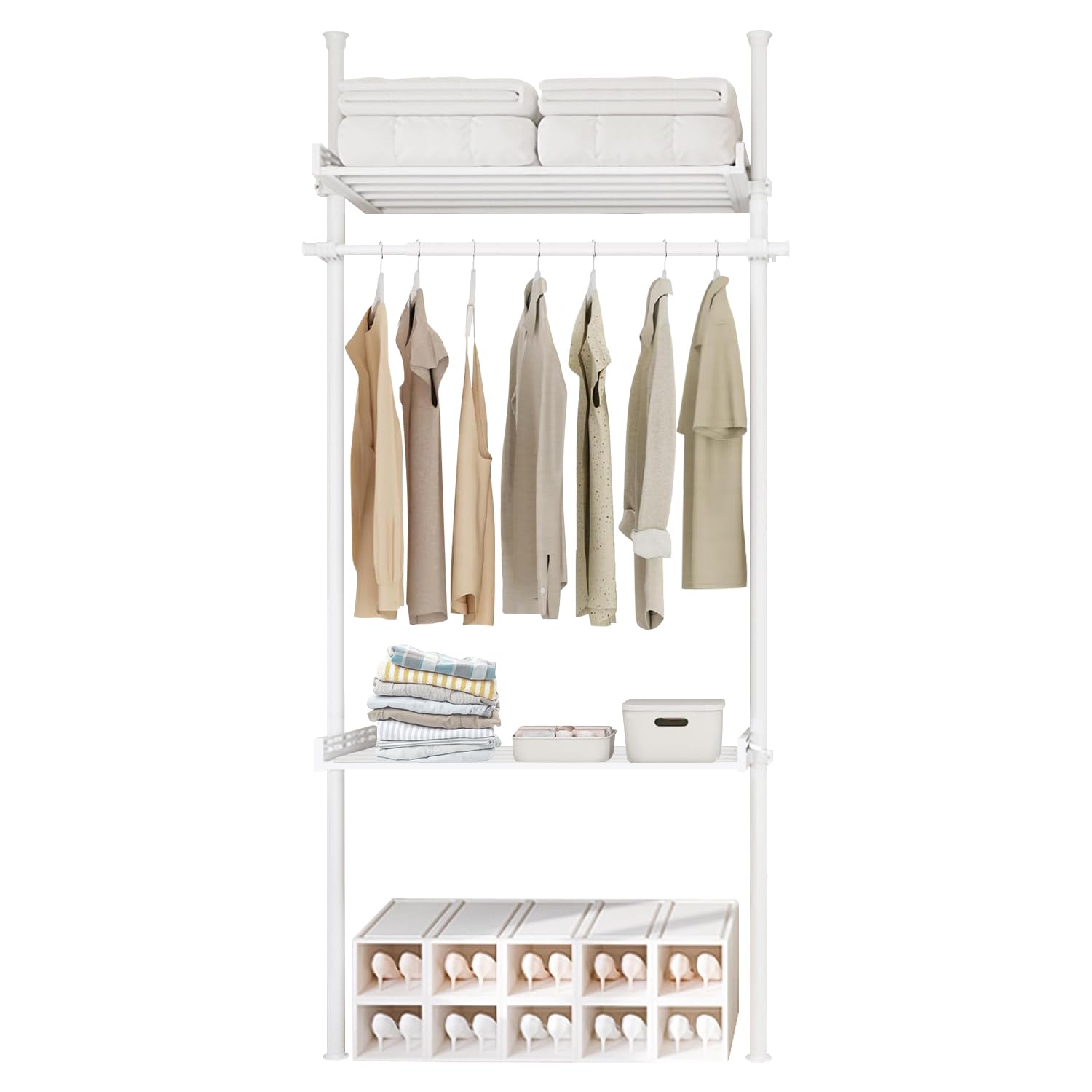 Huaniun Tension Hanger Adjustable Telescopic Living Room Laundry Tension Wall Appliances Rack, Rack, Height, Wire, Storage, Rack, белый
Huaniun Tension Hanger Adjustable Telescopic Living Room Laundry Tension Wall Appliances Rack, Rack, Height, Wire, Storage, Rack, белый