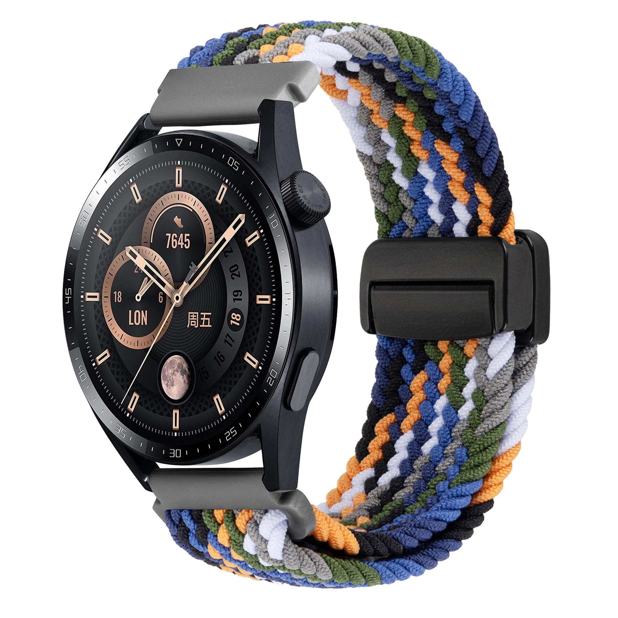 22mm Universal Wrist Strap Magnetic Buckle Nylon Braided Smart Watch Band Black+Red
22mm Universal Wrist Strap Magnetic Buckle Nylon Braided Smart Watch Band Black+Red