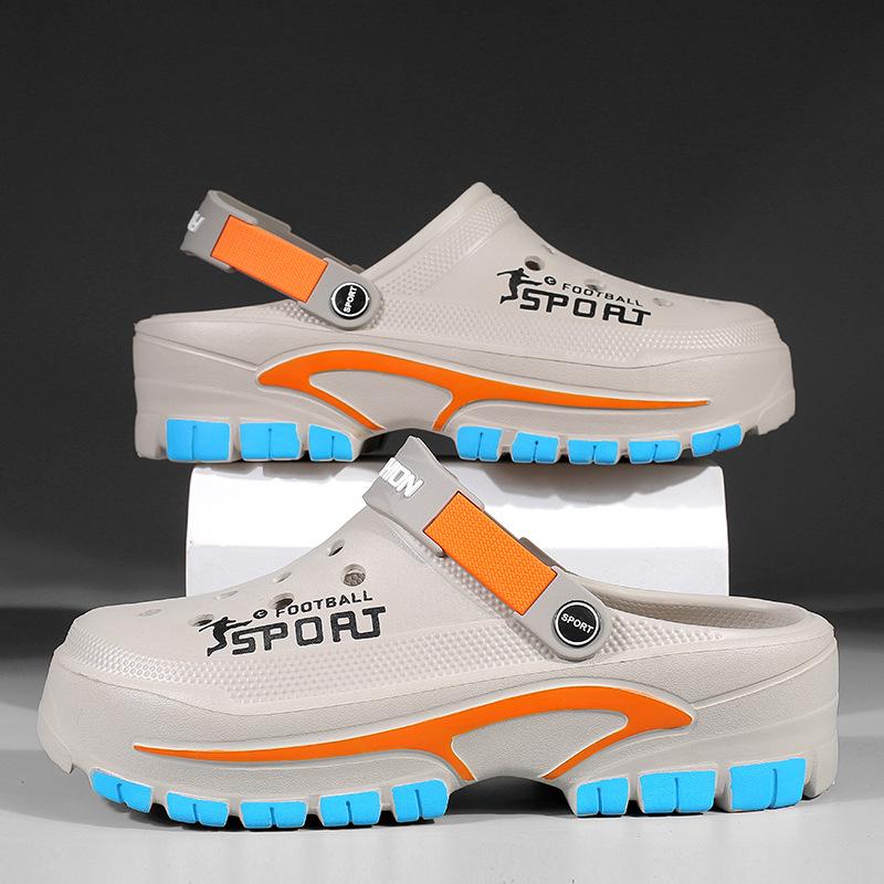 Men Summer New Breathable Thick Sole Slippers, Non Slip Wear Resistant Closed Toe Beach Sandals, Couple Casual Hole Shoes 39 сірий колір
Men Summer New Breathable Thick Sole Slippers, Non Slip Wear Resistant Closed Toe Beach Sandals, Couple Casual Hole Shoes 39 сірий колір