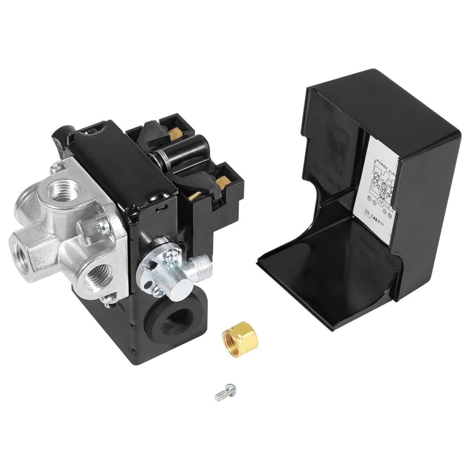 23474570 Pressure Switch Two Stage Compressor 135-175 PSI Fit for Ingersoll Rand Air Compressor 2475 2545 2340
23474570 Pressure Switch Two Stage Compressor 135-175 PSI Fit for Ingersoll Rand Air Compressor 2475 2545 2340
