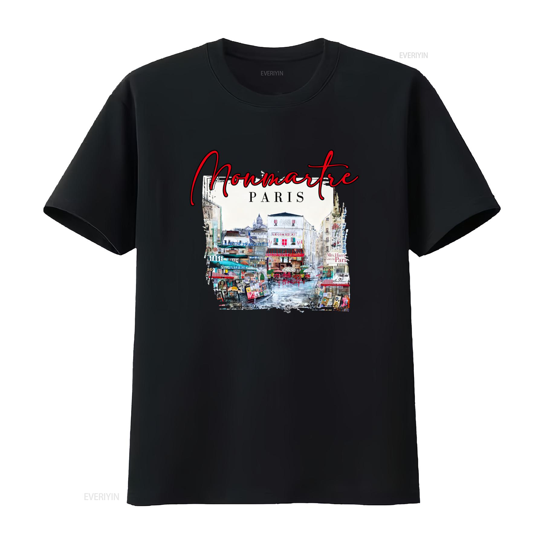 Montmartre Paris Travel Crewneck T shirt France with Parisian Street Art Print vintage Washed Soft Versatile Unisex fashion 4XL
Montmartre Paris Travel Crewneck T shirt France with Parisian Street Art Print vintage Washed Soft Versatile Unisex fashion 4XL
