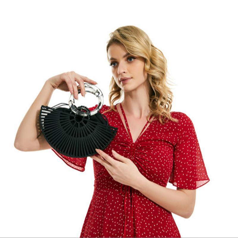 2025 Fashion Desinger 2Pcs/Set Vintage Half Round Handmade Bamboo Weave Handbag Summer Holiday Hollow Out Round Handle Beach Bag чёрный
2025 Fashion Desinger 2Pcs/Set Vintage Half Round Handmade Bamboo Weave Handbag Summer Holiday Hollow Out Round Handle Beach Bag чёрный