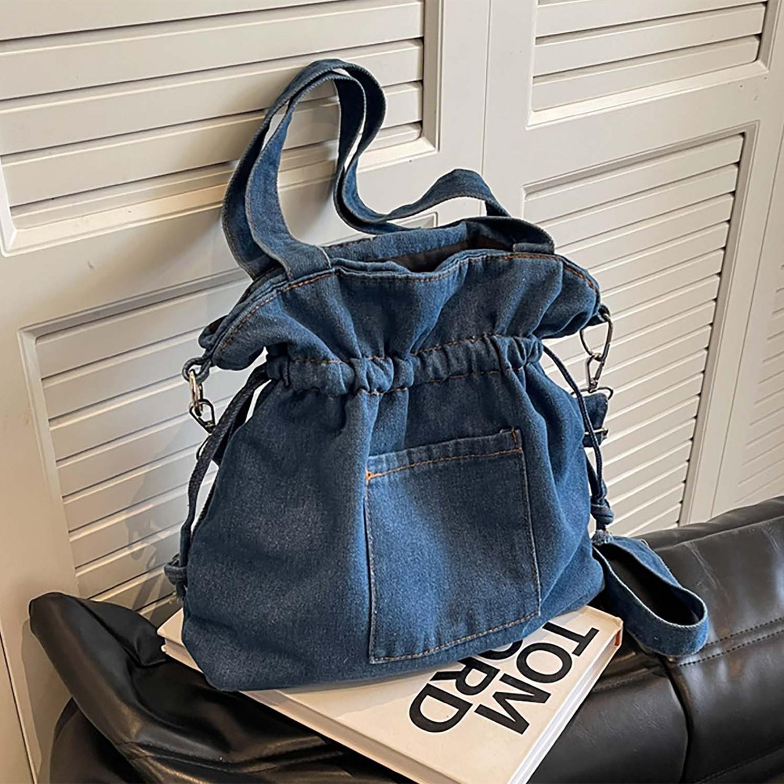 Женская литературная сумка через плечо с завязками на шнурке и кулиской One Size светло-синий
Женская литературная сумка через плечо с завязками на шнурке и кулиской One Size светло-синий