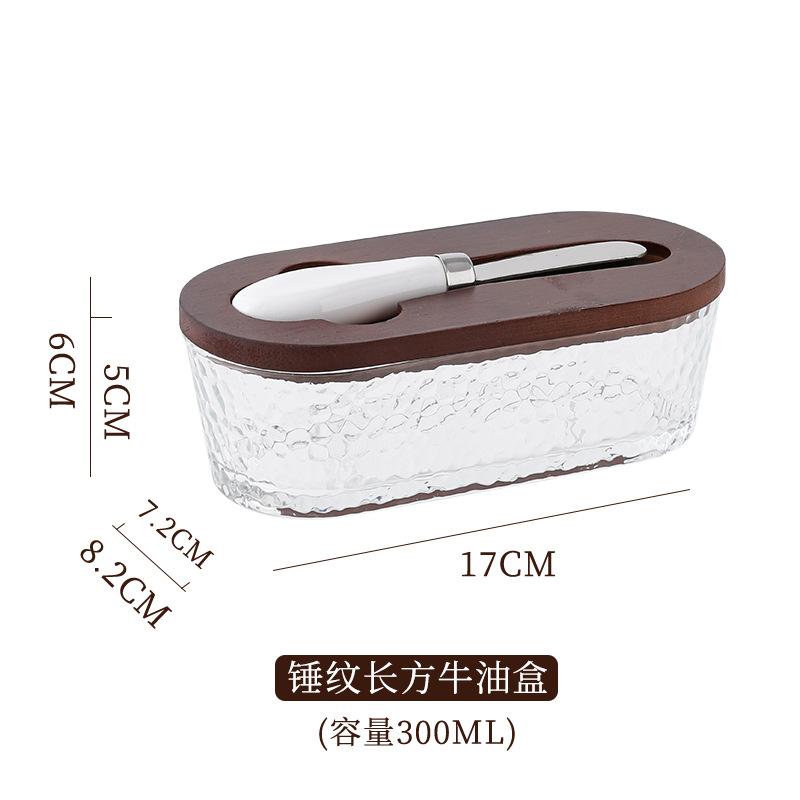 1SET glass sealed butter box with lid spatula rectangular household cheese crisper household cheese box
1SET glass sealed butter box with lid spatula rectangular household cheese crisper household cheese box