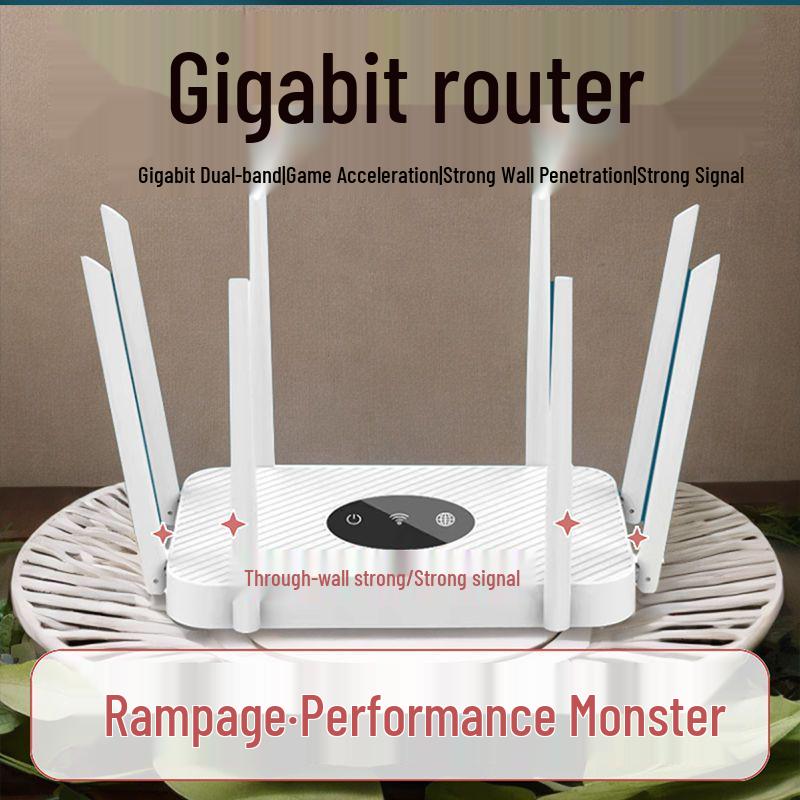 High-Speed Dual-Band Gigabit Router for Large Apartment with 5G and Whole House Wifi Coverage White Four Antennas - Small Coverage
High-Speed Dual-Band Gigabit Router for Large Apartment with 5G and Whole House Wifi Coverage White Four Antennas - Small Coverage
