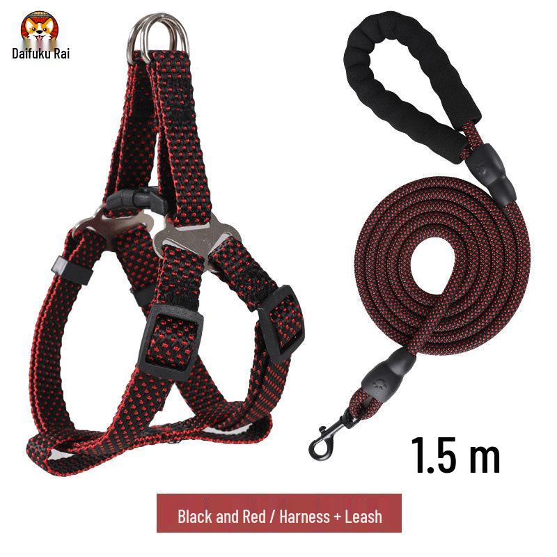 Medium & Large Dog Leash & Small Dog/Puppy Vest-Style Harness XS (26-37cm) for 3-7kg dogs
Medium & Large Dog Leash & Small Dog/Puppy Vest-Style Harness XS (26-37cm) for 3-7kg dogs