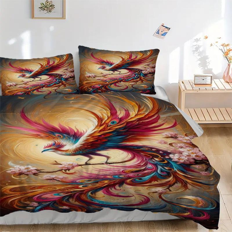 3pcs Mythical-Bird Duvet Cover Set - Includes 1 Duvet Cover and 2 Pillowcases, No Quilt Core, All-Season Home Decor yy251111083 135x200cm
3pcs Mythical-Bird Duvet Cover Set - Includes 1 Duvet Cover and 2 Pillowcases, No Quilt Core, All-Season Home Decor yy251111083 135x200cm
