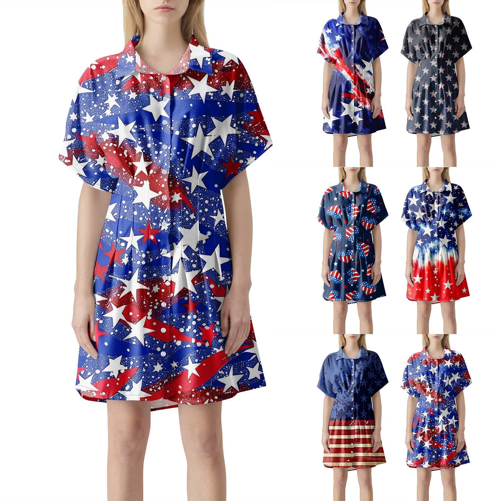 Women s Button Front Pleated Striped Shirt Dress Short Sleeve Pleated Shirt Independence Day Printed Summer Casual Short Dress M розовый
Women s Button Front Pleated Striped Shirt Dress Short Sleeve Pleated Shirt Independence Day Printed Summer Casual Short Dress M розовый