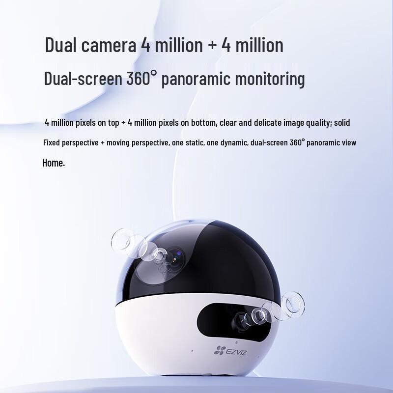 Ezviz C7 Dual-Lens 360° PTZ Wi-Fi Indoor Security Camera (CN version)
Ezviz C7 Dual-Lens 360° PTZ Wi-Fi Indoor Security Camera (CN version)