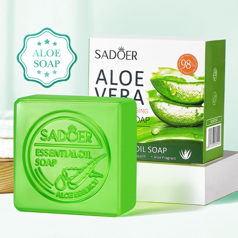 1/2PCS SADOER Aloe Facial Soap Face Wash Foam Facial Cleanser Moisturizing Hydrating Oil Control Body Bathing Handmade
1/2PCS SADOER Aloe Facial Soap Face Wash Foam Facial Cleanser Moisturizing Hydrating Oil Control Body Bathing Handmade