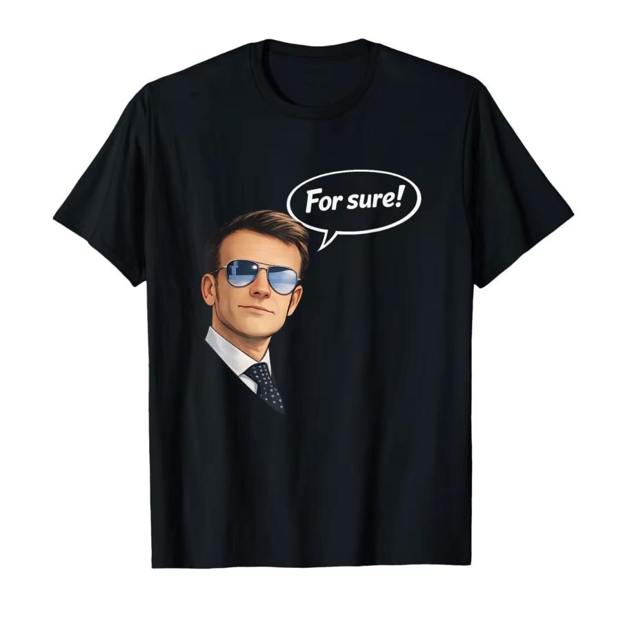 Funny for Sure Macron Glasses Meme Tshirt For Unisex Women Cotton T Shirts Short Sleeve Tops oversized t shirt kawaii S
Funny for Sure Macron Glasses Meme Tshirt For Unisex Women Cotton T Shirts Short Sleeve Tops oversized t shirt kawaii S