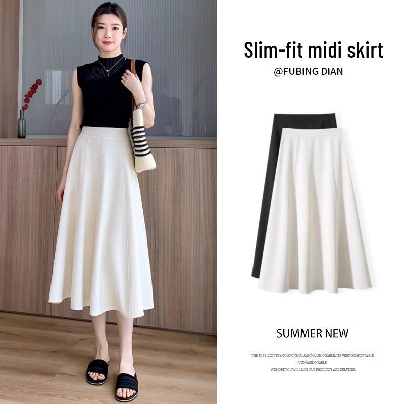 A-line High Waist White Midi Skirt for Petite Women, Summer 2025 - Slimming Draped Design 3XL абрикосовый
A-line High Waist White Midi Skirt for Petite Women, Summer 2025 - Slimming Draped Design 3XL абрикосовый