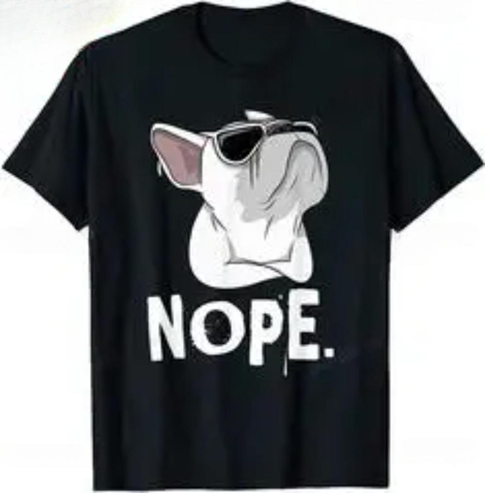 Funny Creative Nope Lazy Frenchie for French Bulldog Dog ONeck Tshirt Women Casual Short Sleeve Streetwear Summer Tee Tops 4XL
Funny Creative Nope Lazy Frenchie for French Bulldog Dog ONeck Tshirt Women Casual Short Sleeve Streetwear Summer Tee Tops 4XL
