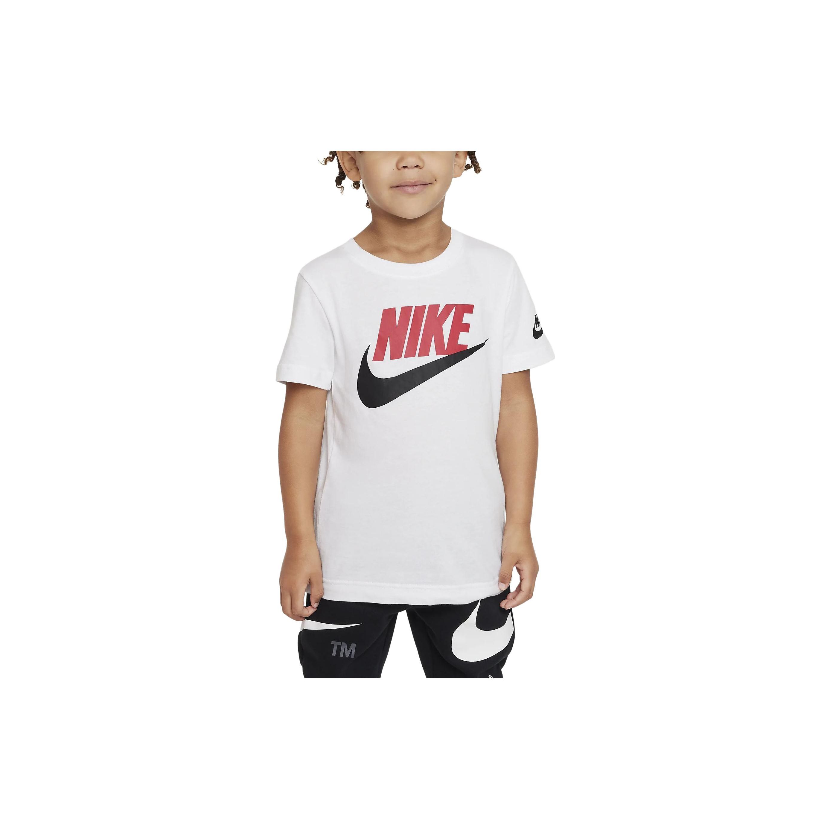 Nike Спортивная футболка с коротким рукавом и круглым вырезом с буквенным принтом, детские топы, белый цвет DX7633-100 XS
Nike Спортивная футболка с коротким рукавом и круглым вырезом с буквенным принтом, детские топы, белый цвет DX7633-100 XS
