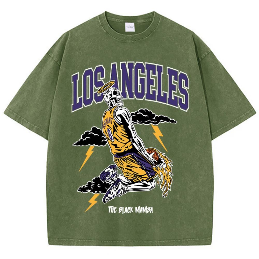 American Retro T-shirt Men s Los Angeles Skeleton Basketball Players Wash and Wear Short Sleeves S
American Retro T-shirt Men s Los Angeles Skeleton Basketball Players Wash and Wear Short Sleeves S