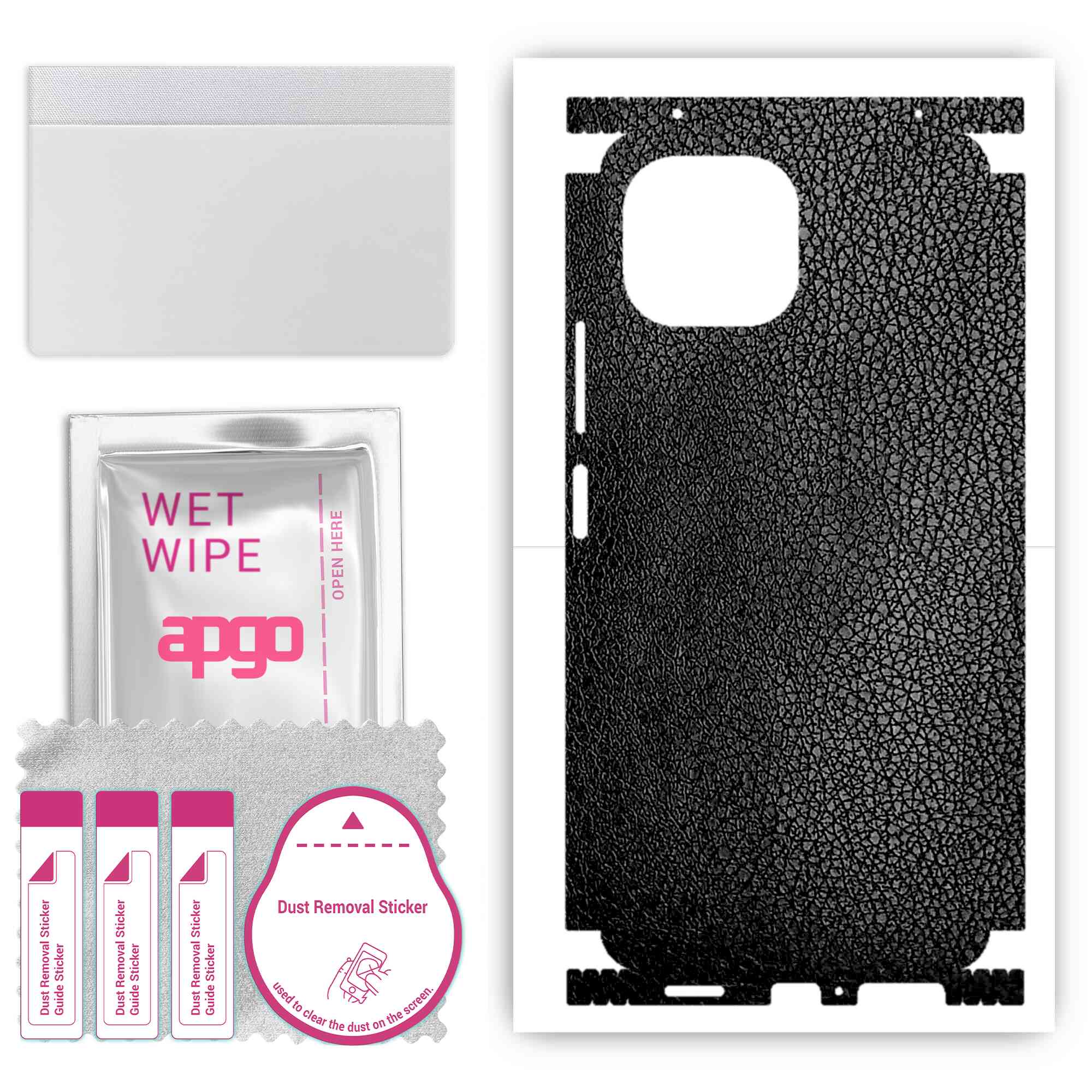 apgo Protective Skin Sticker for the back+sides compatible with Xiaomi Mi 11 Lite, Full Wrap Film, Foil, Vinyl - Pattern Black Leather
apgo Protective Skin Sticker for the back+sides compatible with Xiaomi Mi 11 Lite, Full Wrap Film, Foil, Vinyl - Pattern Black Leather