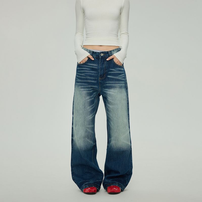 Black of Exit American Retro Jeans for Men and Women, Autumn and Winter Street Fashion Brand, Heavy Washed and Distressed Long Pants Blue X L
Black of Exit American Retro Jeans for Men and Women, Autumn and Winter Street Fashion Brand, Heavy Washed and Distressed Long Pants Blue X L