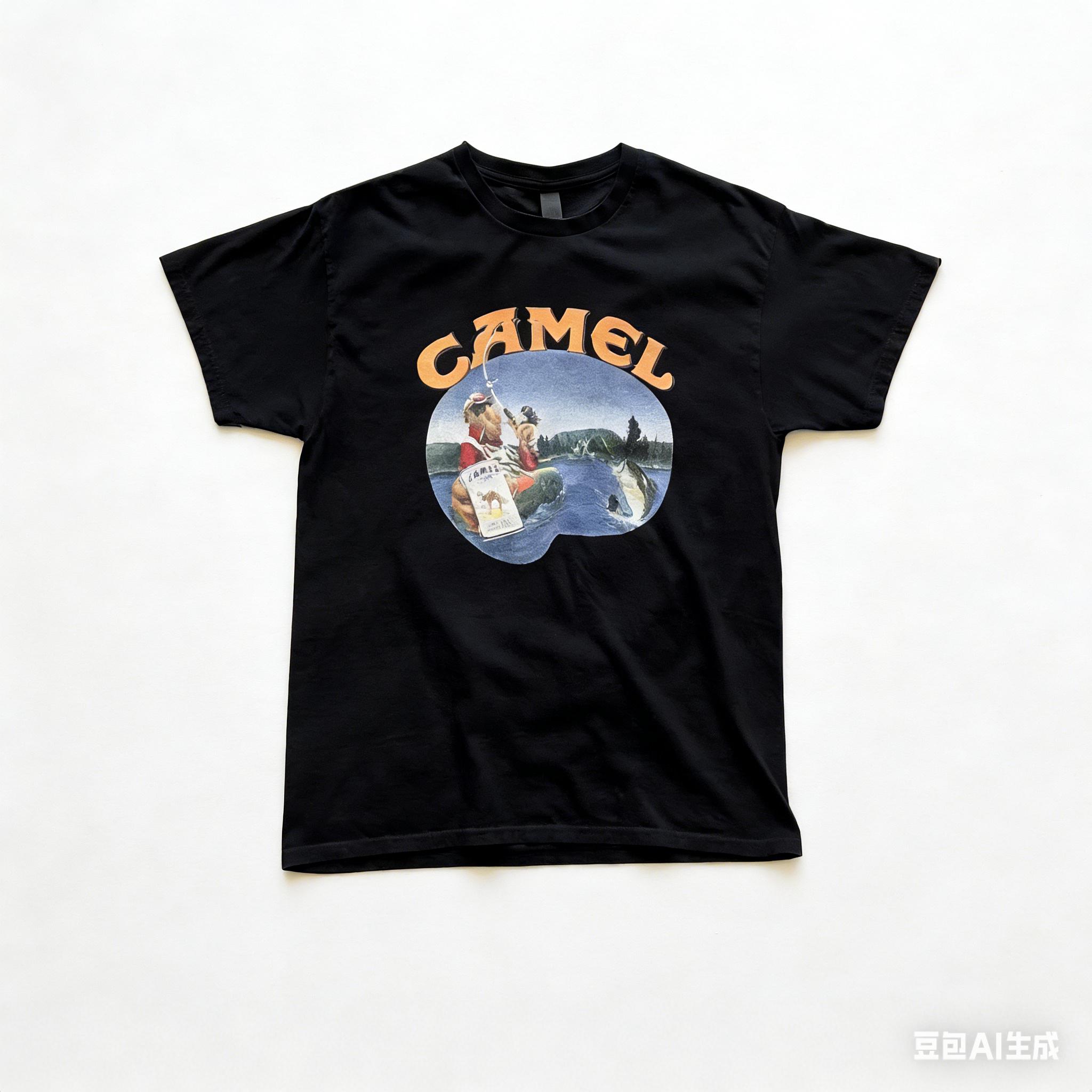 Camel Smoking Camping Fishing in White Tshirt A Retro Promotional Tshirt From The Y2K Era in The Late 1990s S
Camel Smoking Camping Fishing in White Tshirt A Retro Promotional Tshirt From The Y2K Era in The Late 1990s S