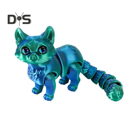 3D-печатное украшение в виде кота, подвижная фигурка кота с гибкими конечностями и хвостом, настольный питомец-кот, игрушка-антистресс для взрослых и детей, для дома и офиса 12cm
3D-печатное украшение в виде кота, подвижная фигурка кота с гибкими конечностями и хвостом, настольный питомец-кот, игрушка-антистресс для взрослых и детей, для дома и офиса 12cm