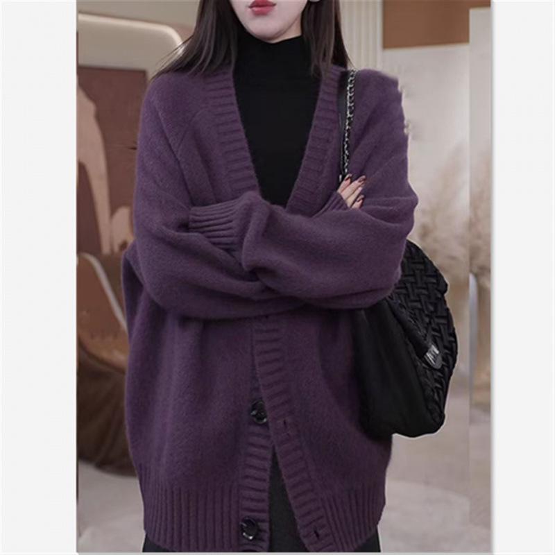 2026 Winter Arrival: Elegant Red Plus Size Long-Sleeve Knit Cardigan for Women 4XL фіолетовий
2026 Winter Arrival: Elegant Red Plus Size Long-Sleeve Knit Cardigan for Women 4XL фіолетовий